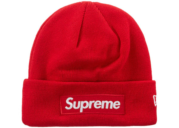 Supreme New Era Box Logo Beanie (FW23) Red