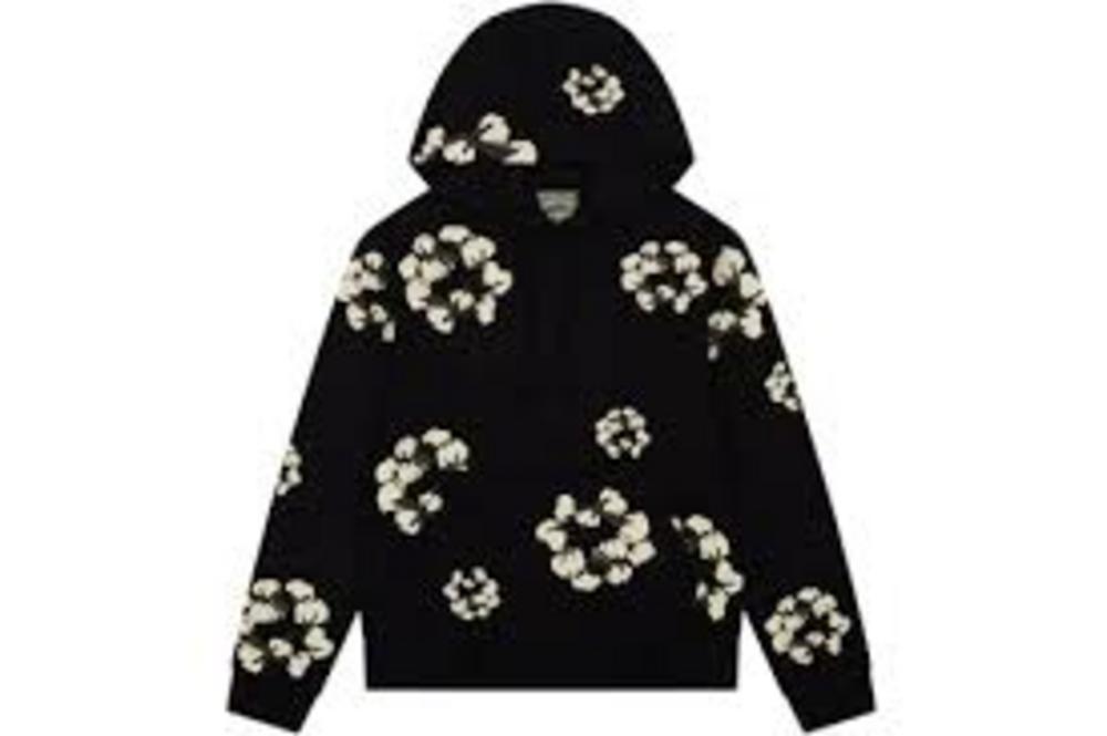 Denim Tears Cactus Wreath Hoodie Black