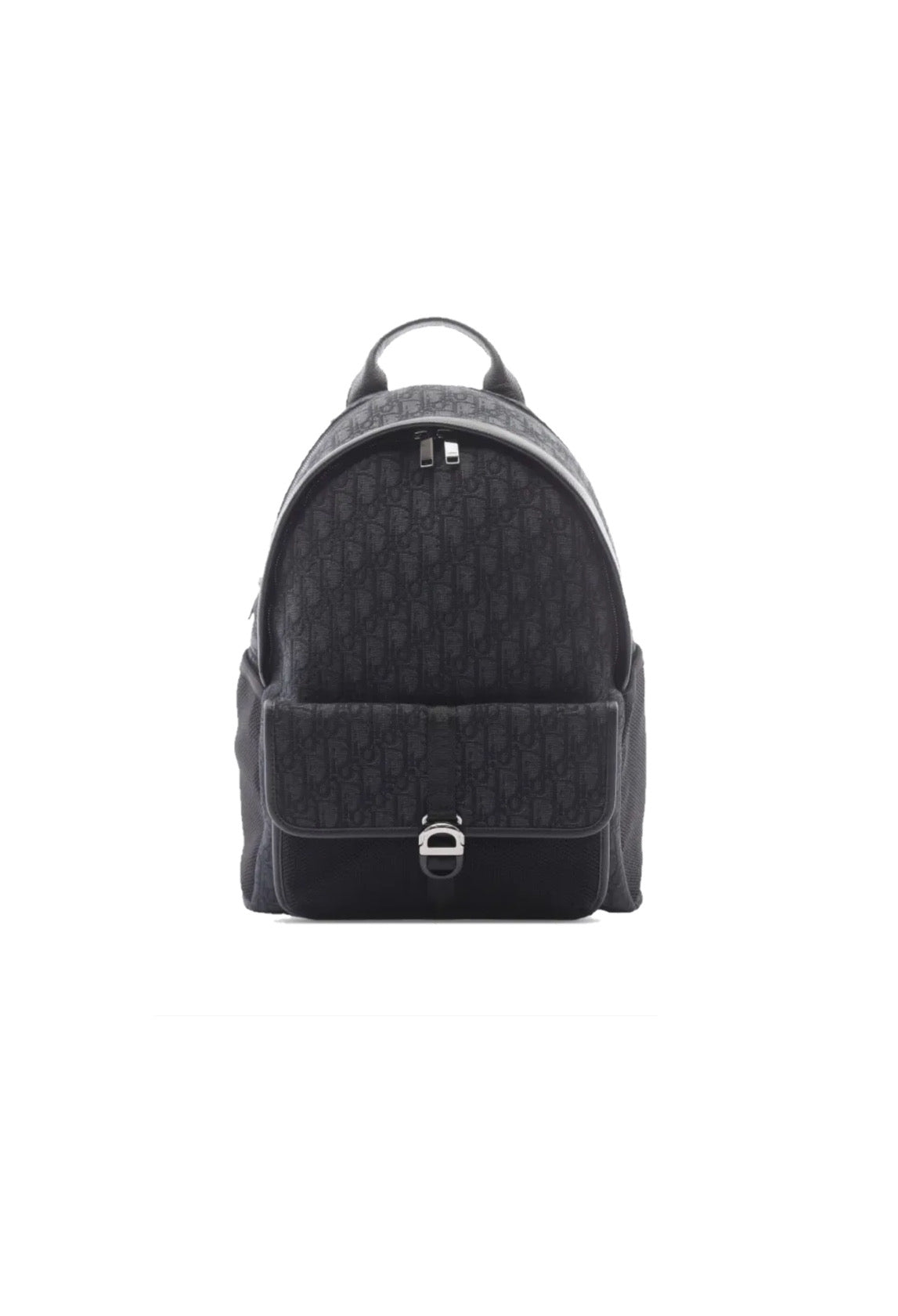 Christian Dior Black Oblique Canvas Backpack