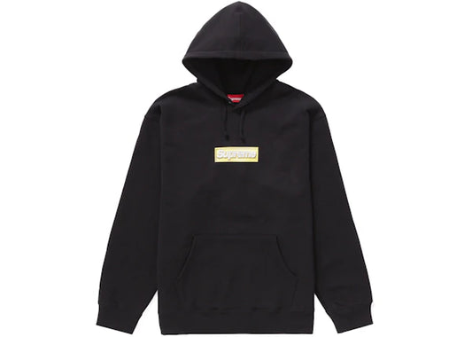 Supreme Bling Box Logo Hooded Sweatshirt Black